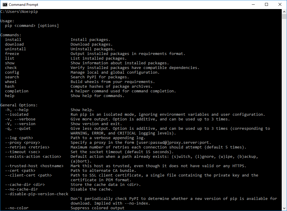 pip install pip install