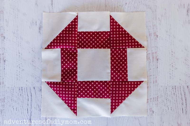 Churn Dash Quilt Block Adventures of a DIY Mom