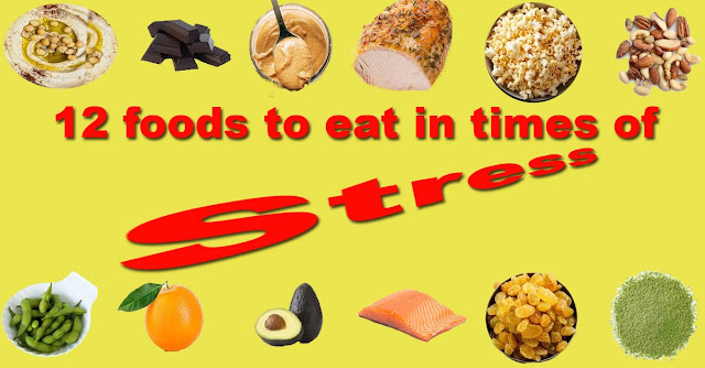 12 foods to eat in times of stress stress's food,Hummus,Edamame,Dark chocolate,Peanut butter,Orange,Turkey breast,Nuts,Popcorn,Avocado,Salmon,Raisins,Matcha,your health,harbouchanews