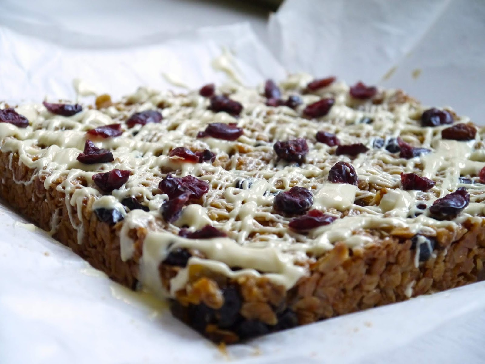 White Chocolate and Cranberry Flapjack The Betty Stamp