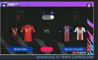 Kits Menu FIFA-21-Mobile-Apk-for-Android-Offline-Update-Transfers