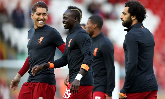 Liverpool FC Firmino, Sadio Mane And Mohamed Salah