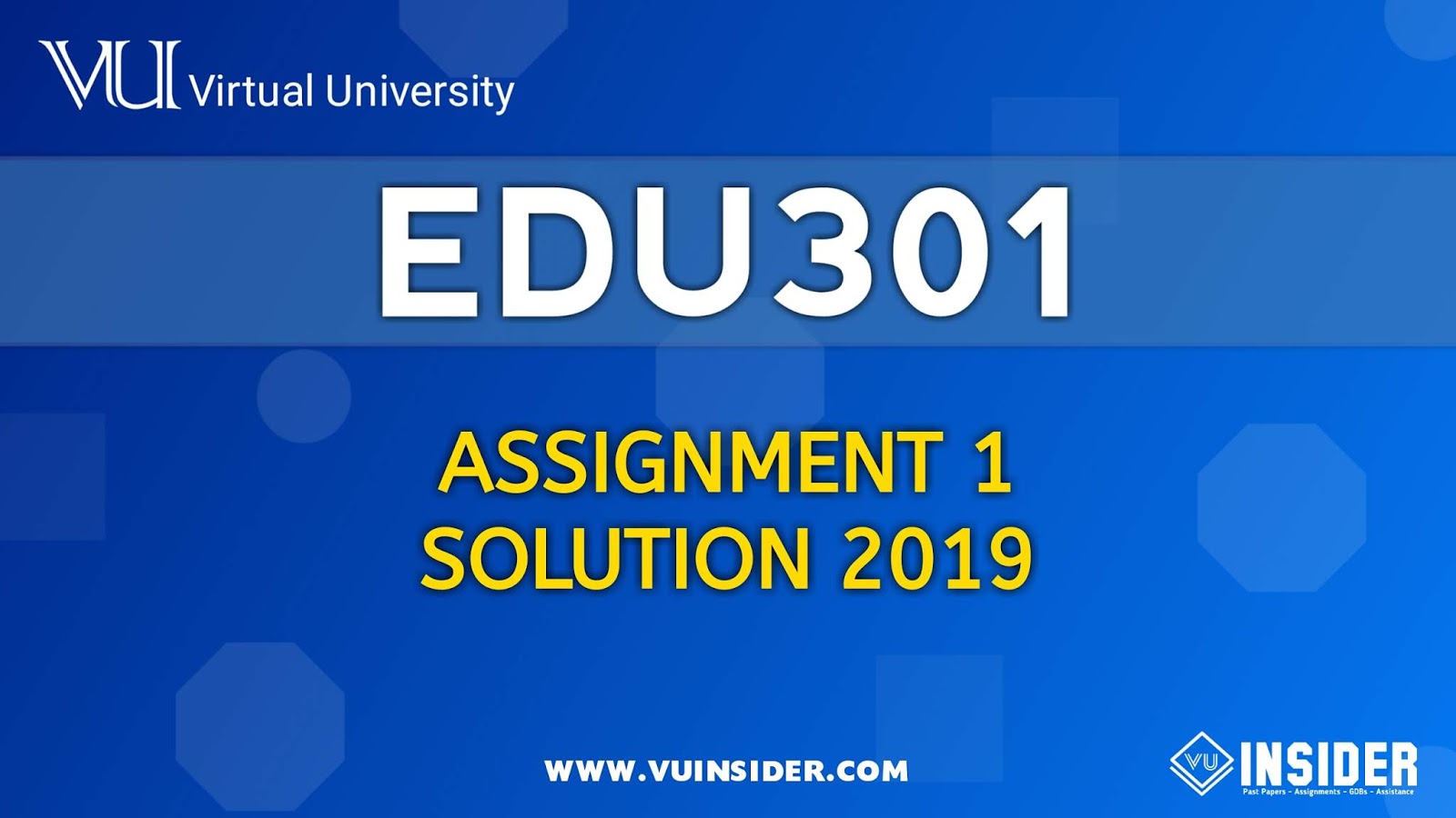 Vu assistance assignment 2020 picture