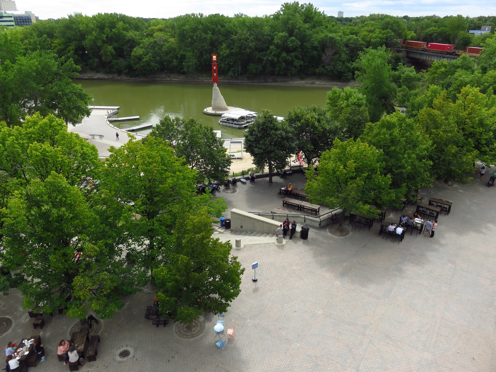 The World of Gord The Forks Market Plaza and Common Patio at the Forks
