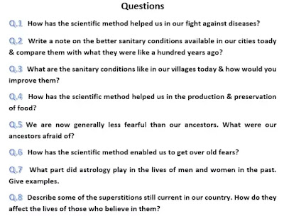 Questions & Answers, using the scientific method