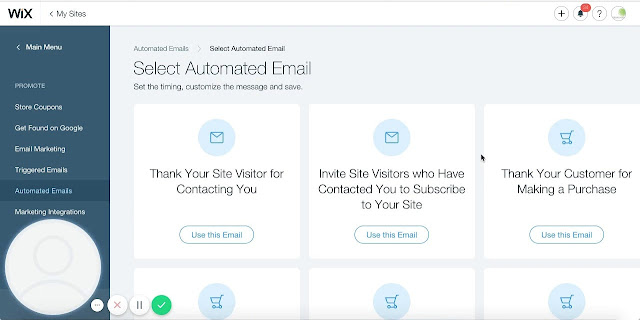 Automated emails-Wix
