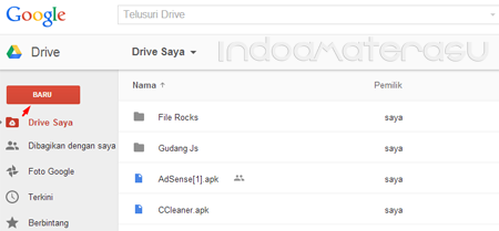 Upload File JavaScript di Google Drive