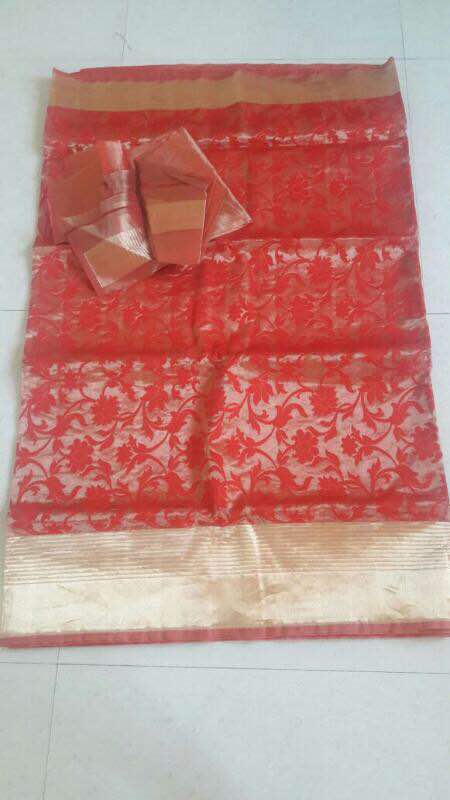 Tomotto red color New Model Banaras Pattu Saree | CityFashions | City ...