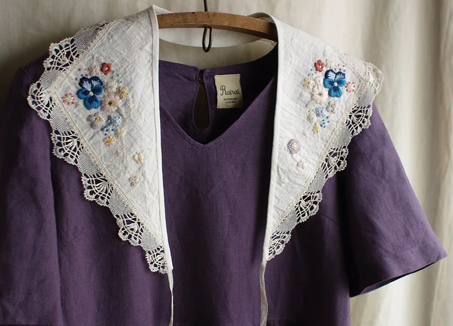 Mẫu thêu cổ áo đẹp - Hình 12