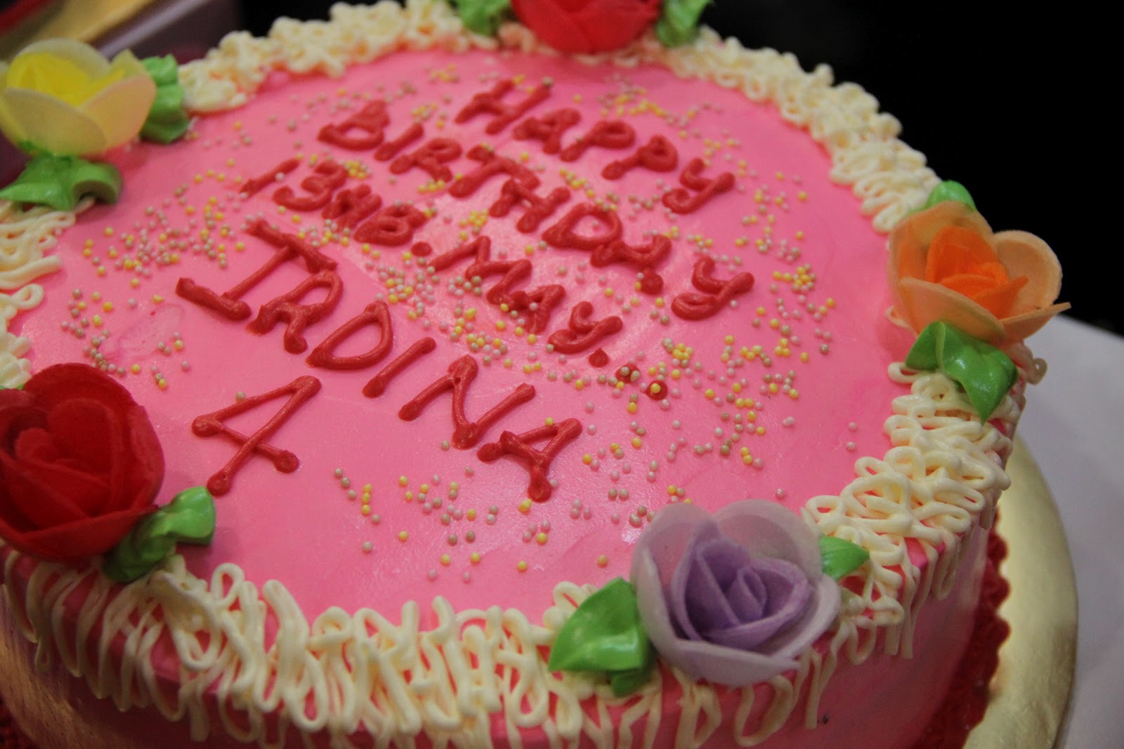 Apam warna warni: Happy Birthday Irdina