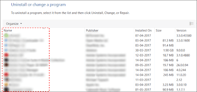 Programs And Features Programs And Features