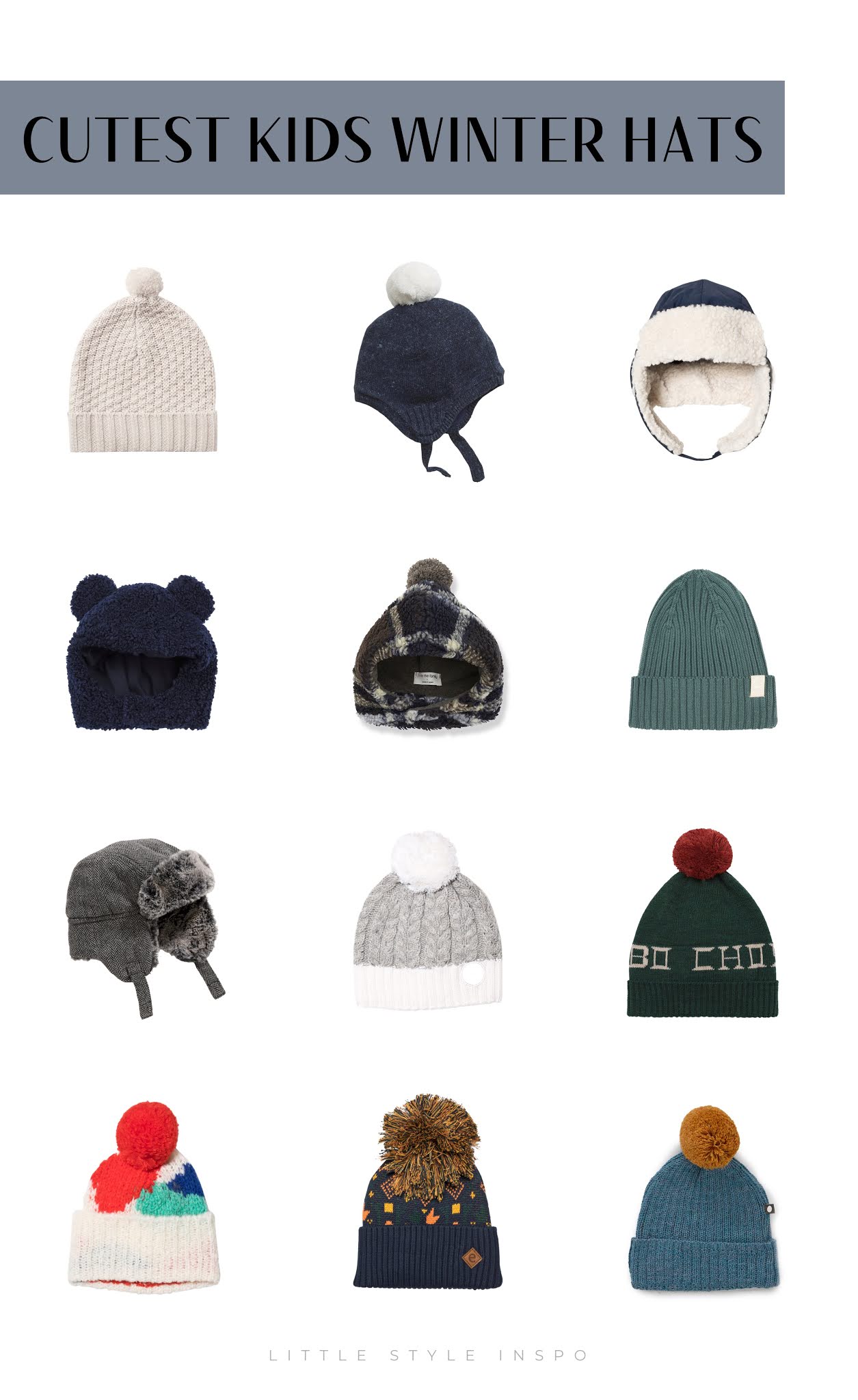Cutest Winter Hats for Kids Little Style Inspo