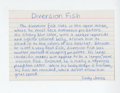 creative writing on fish