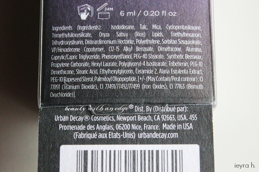 Review Urban Decay Eyeshadow Primer Potion ieyra h