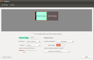 Built-in Display di nonaktifkan Built-in Display di nonaktifkan