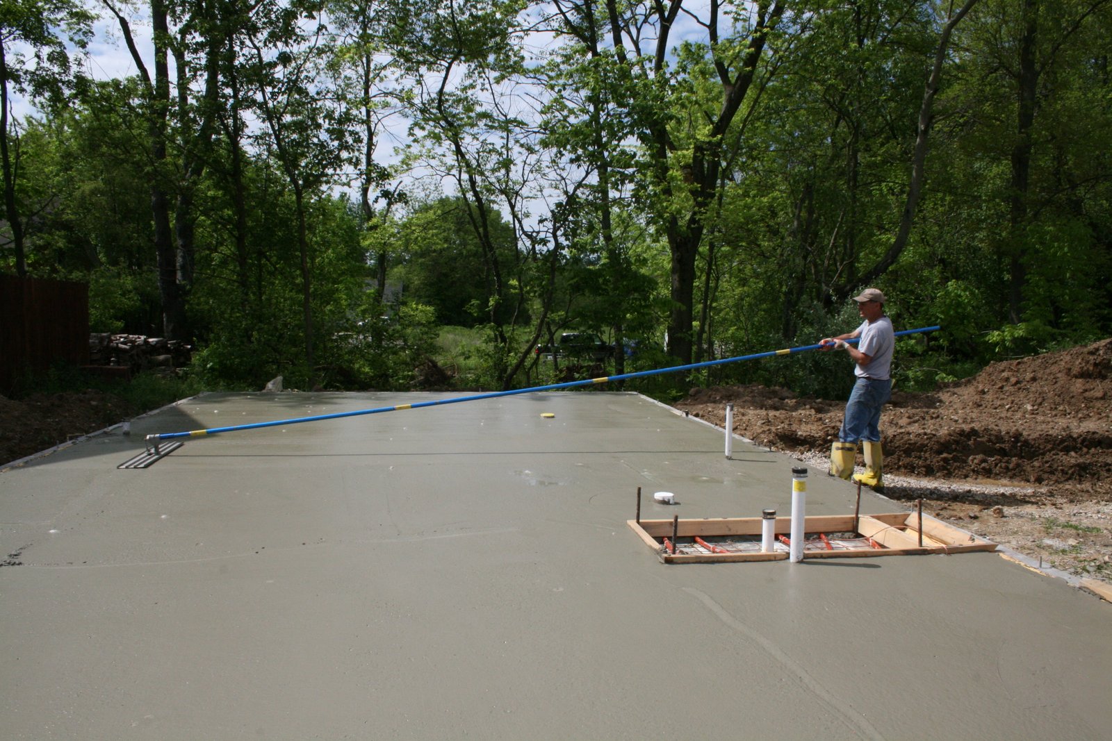 Thistle Creek House Pouring the Concrete Slab