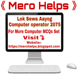 Computer Operator 2075, psc computer operator 2075, Lok Sewa Aayog Computer operator 2075