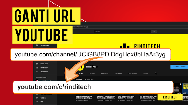 Cara mengganti URL Youtube Channel agar mudah dibuka