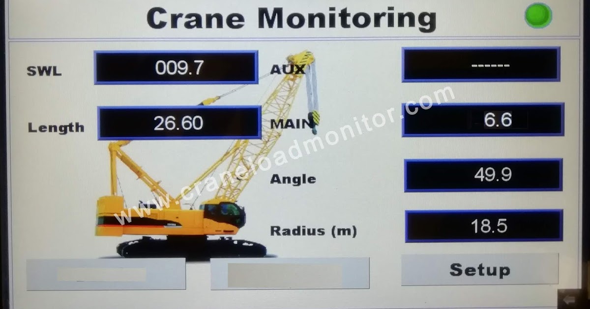 CRANE LOAD MONITORING LOAD MOMENT INDICATOR