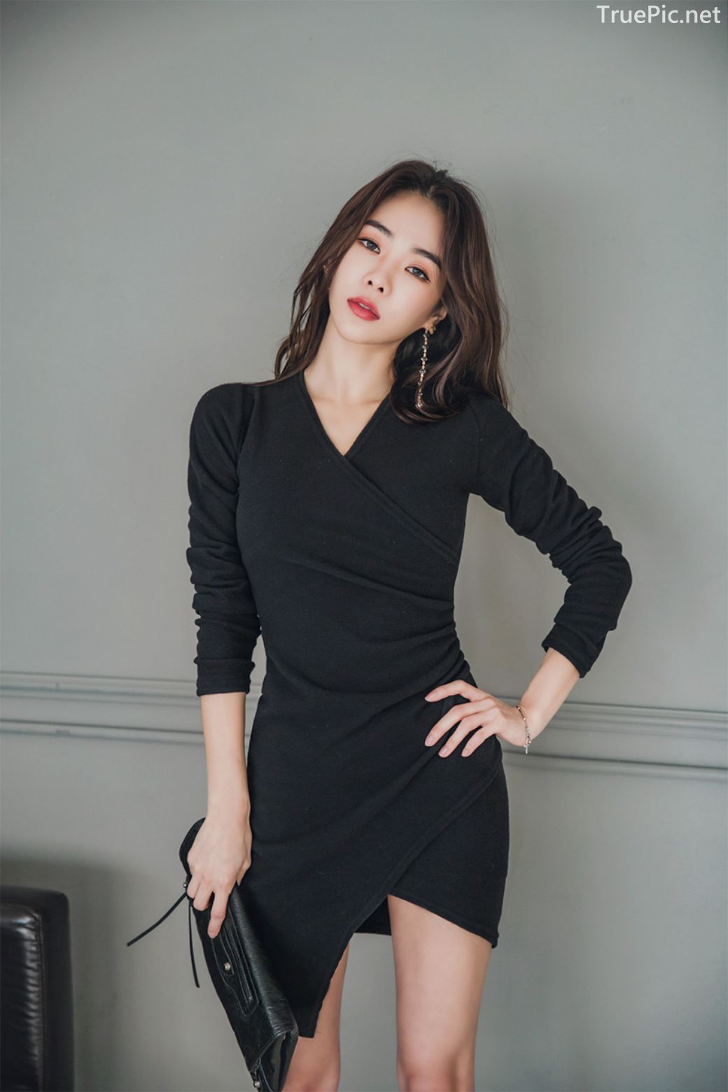 Korean fashion model - An Seo Rin - Woolen office dress collection - TruePic.net - Picture 30