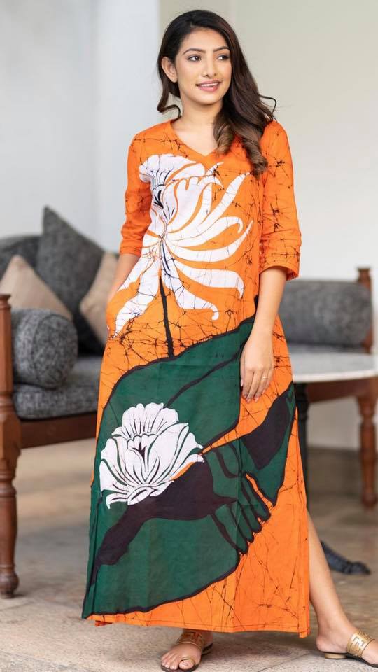 Beautiful Bathik Frocks Collection For Girls 2021 Sarangi Fashion lk ...