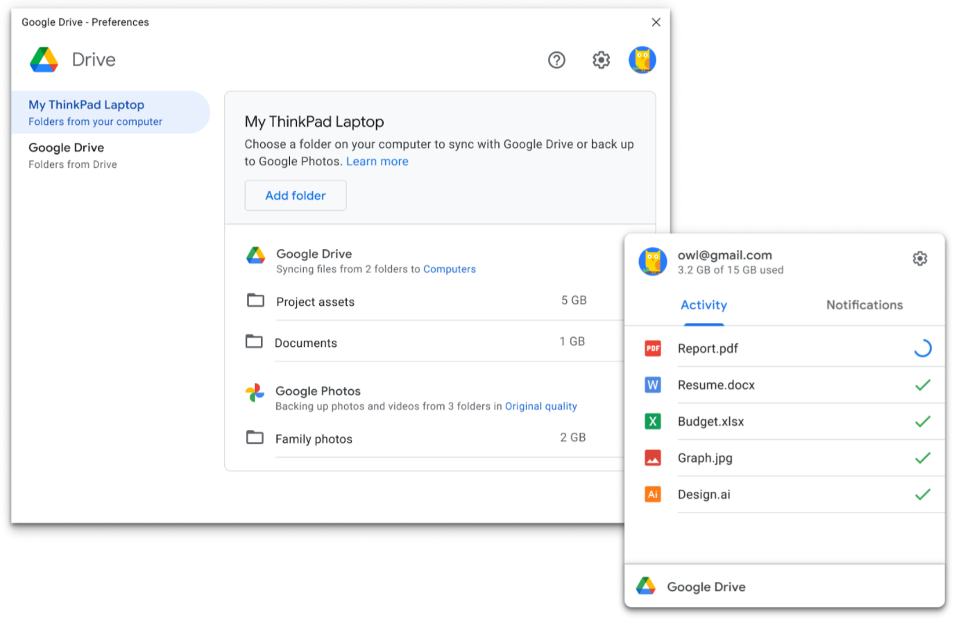 Is Google Drive now called Backup and sync?