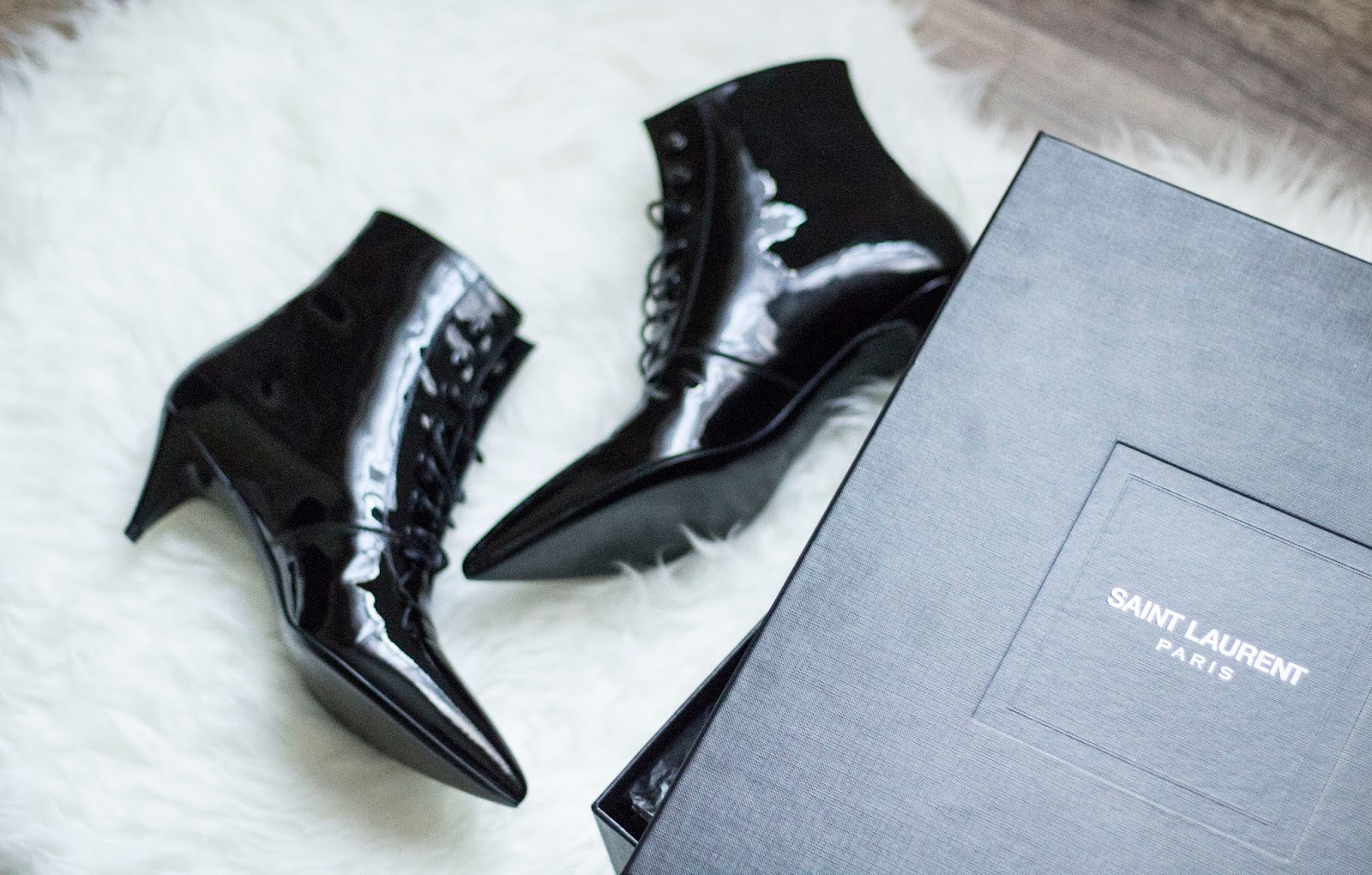 saint laurent kitten heel boots