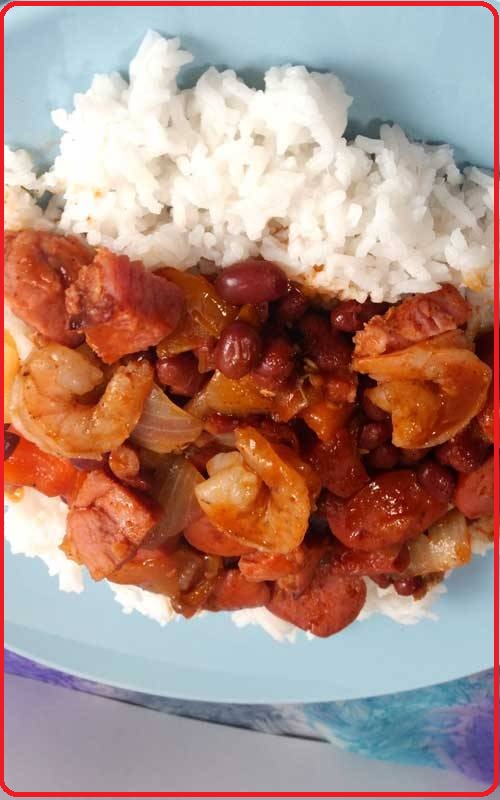 Jambalaya with Shrimp, Sausage & Ham Full Receipe