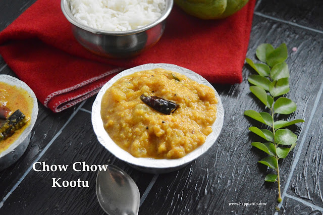 Chow Chow Kootu Recipe | Chayote squash kootu