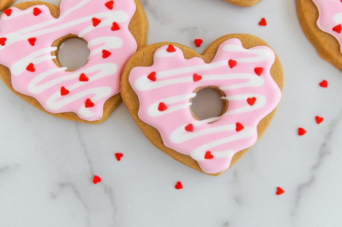 Heart-Shaped Donuts Valentine Cookies