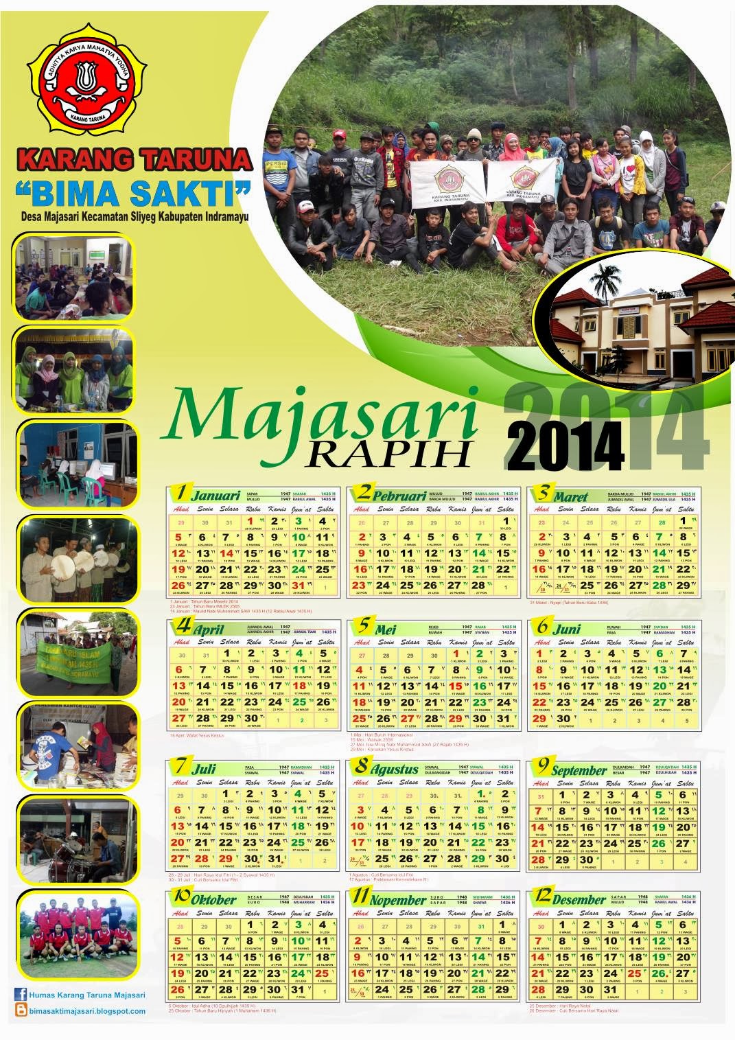 Kalender 2014 Karang Taruna Bima Sakti ~ "KARANG TARUNA BIMA SAKTI"