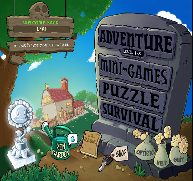 Live With Your PC: Plant VS Zombie
