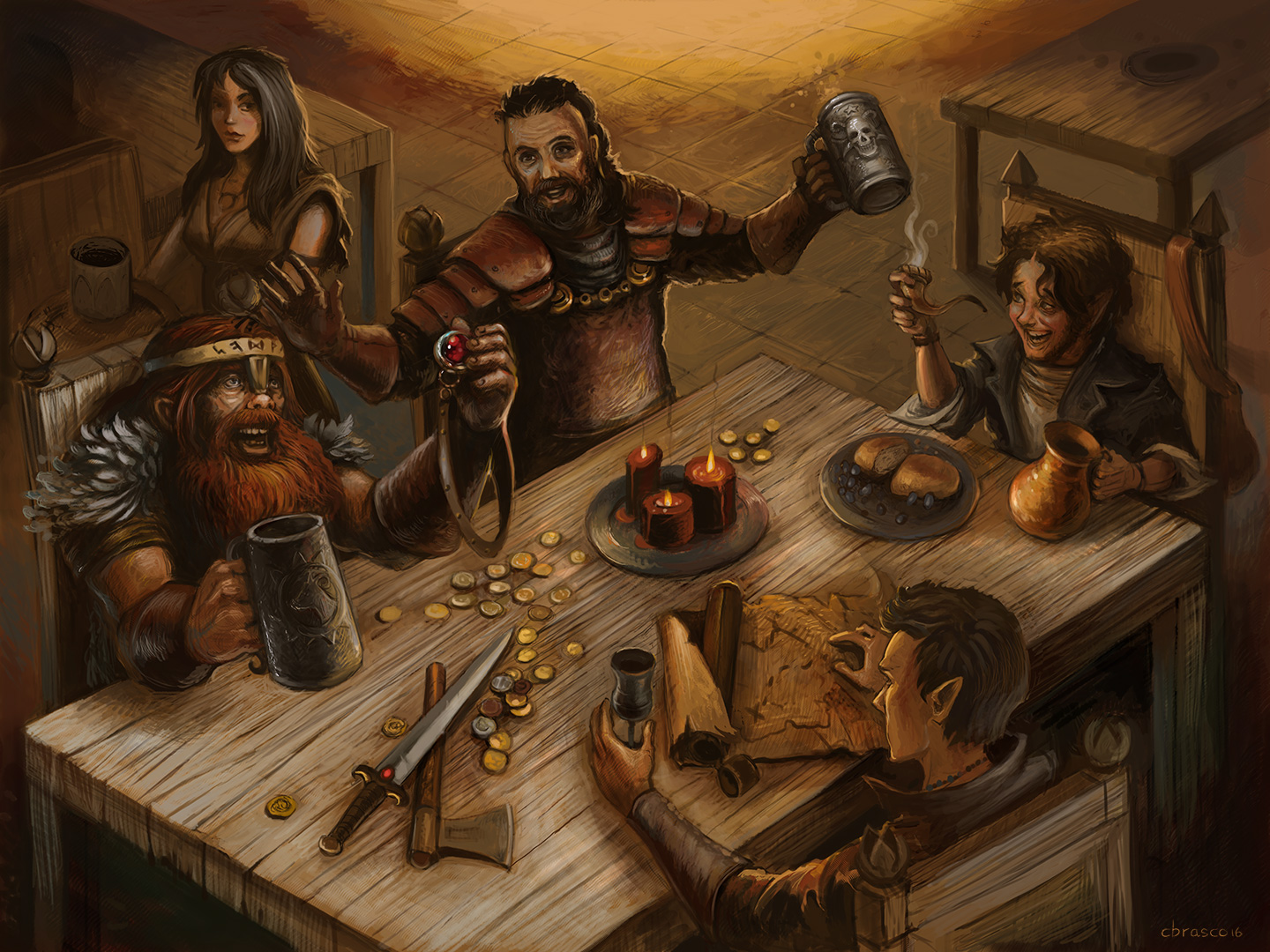 Tenkar's Tavern: Amazing Tavern Art by Craig Brasco