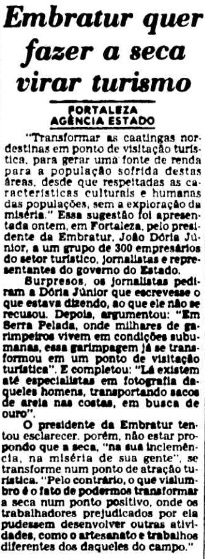 COLUNA DO LEITOR: Usar a seca no Nordeste como atra\u00e7\u00e3o tur\u00edstica ...