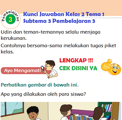 Kunci Jawaban Kelas 2 Tema 1 Subtema 3 Pembelajaran 3 www.simplenews.me