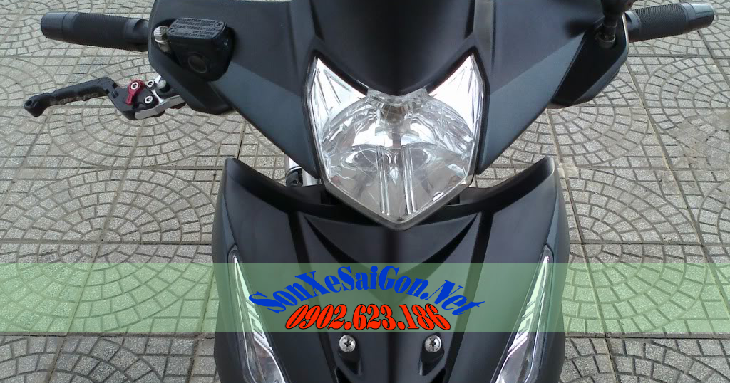 Sơn xe Honda Wave RSX màu đen nhám [Wave_SG2016] - Sơn Xe Sài Gòn