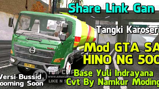 Hino New Gen 500 Tangki - Mod GTA SA Terbaru