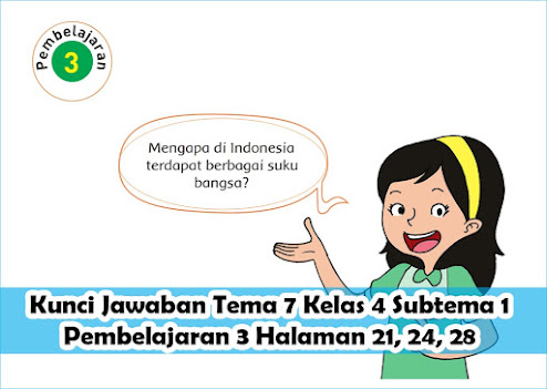 Kunci Jawaban Buku Siswa Tema 7 Kelas 4 Subtema 1 Halaman 21 24 28