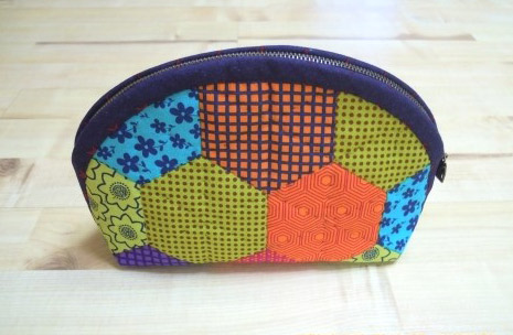 How to make cosmetic bag patchwork. DIY Tutorial in Pictures. 