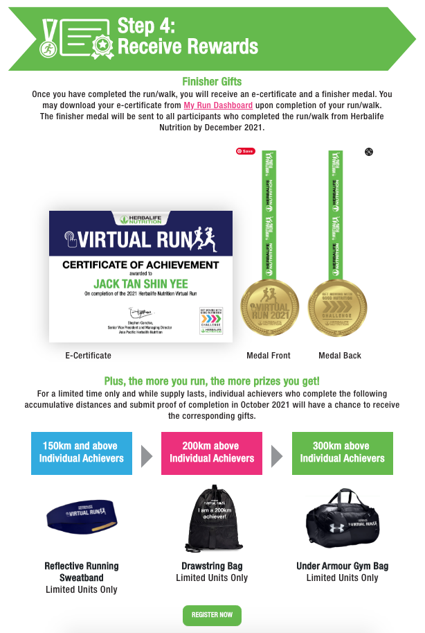 Herbalife Nutrition Virtual Run 2021