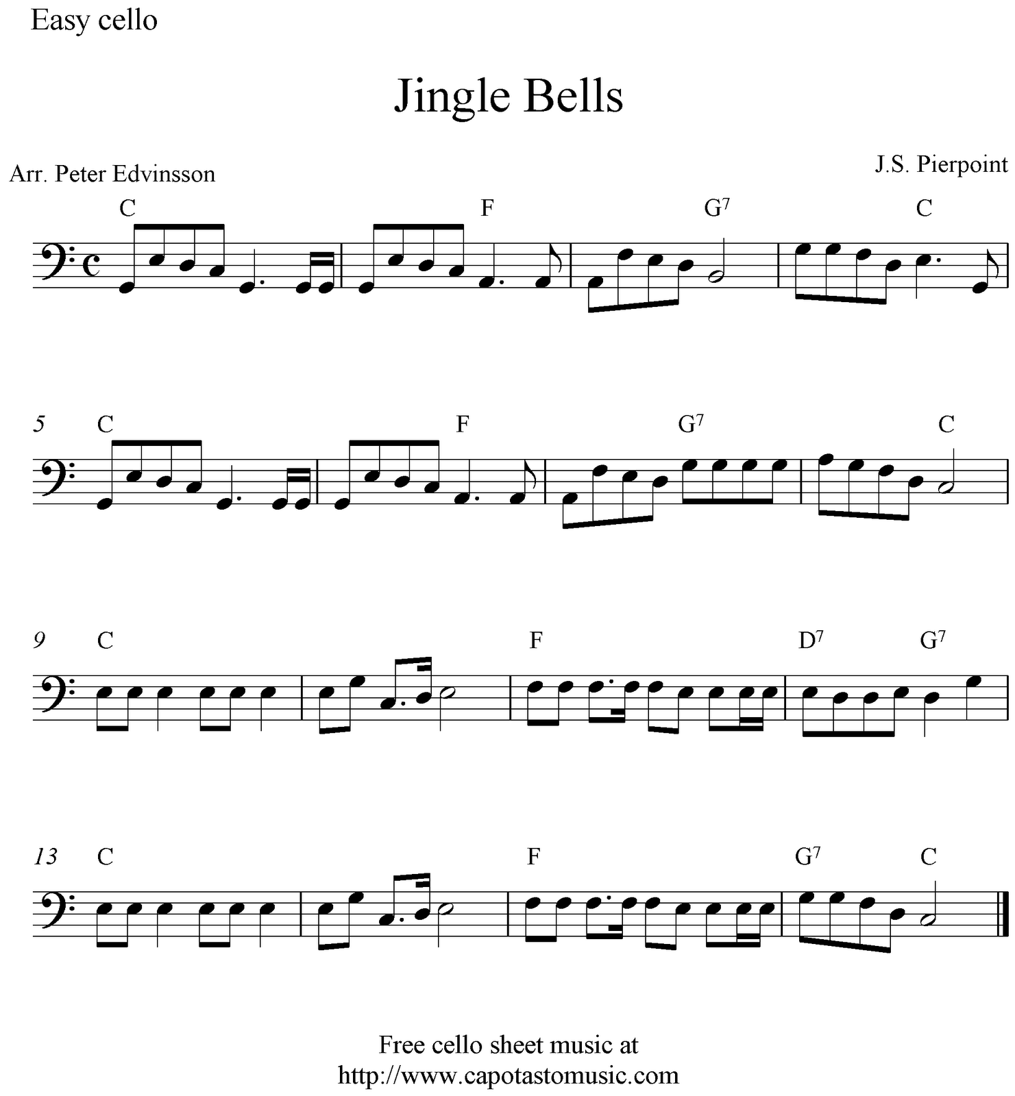 Free Printable Sheet Music PDF scores with popular songs: Ji