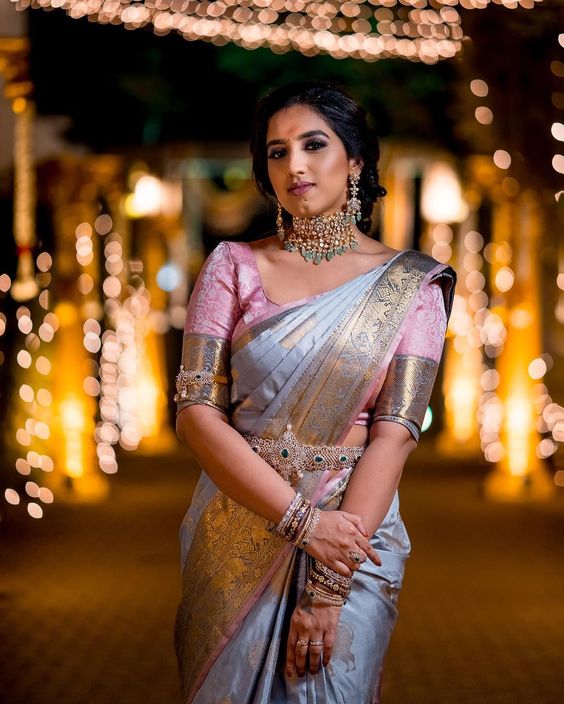 Latest Pastel Kanjeevaram Wedding Saree Designs for 2020