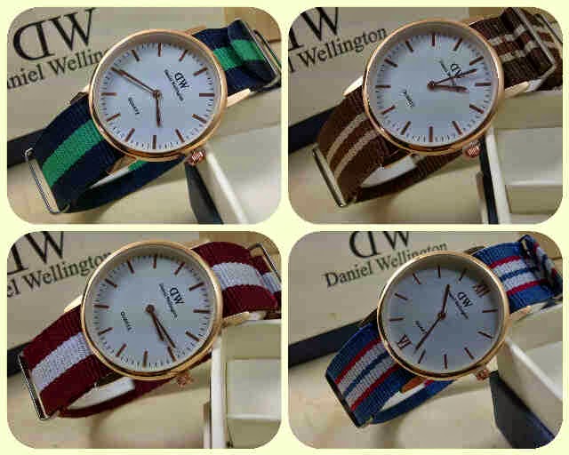 GINDA COLLECTION New Jam Tangan Daniel Wellington Strap Canvas READY