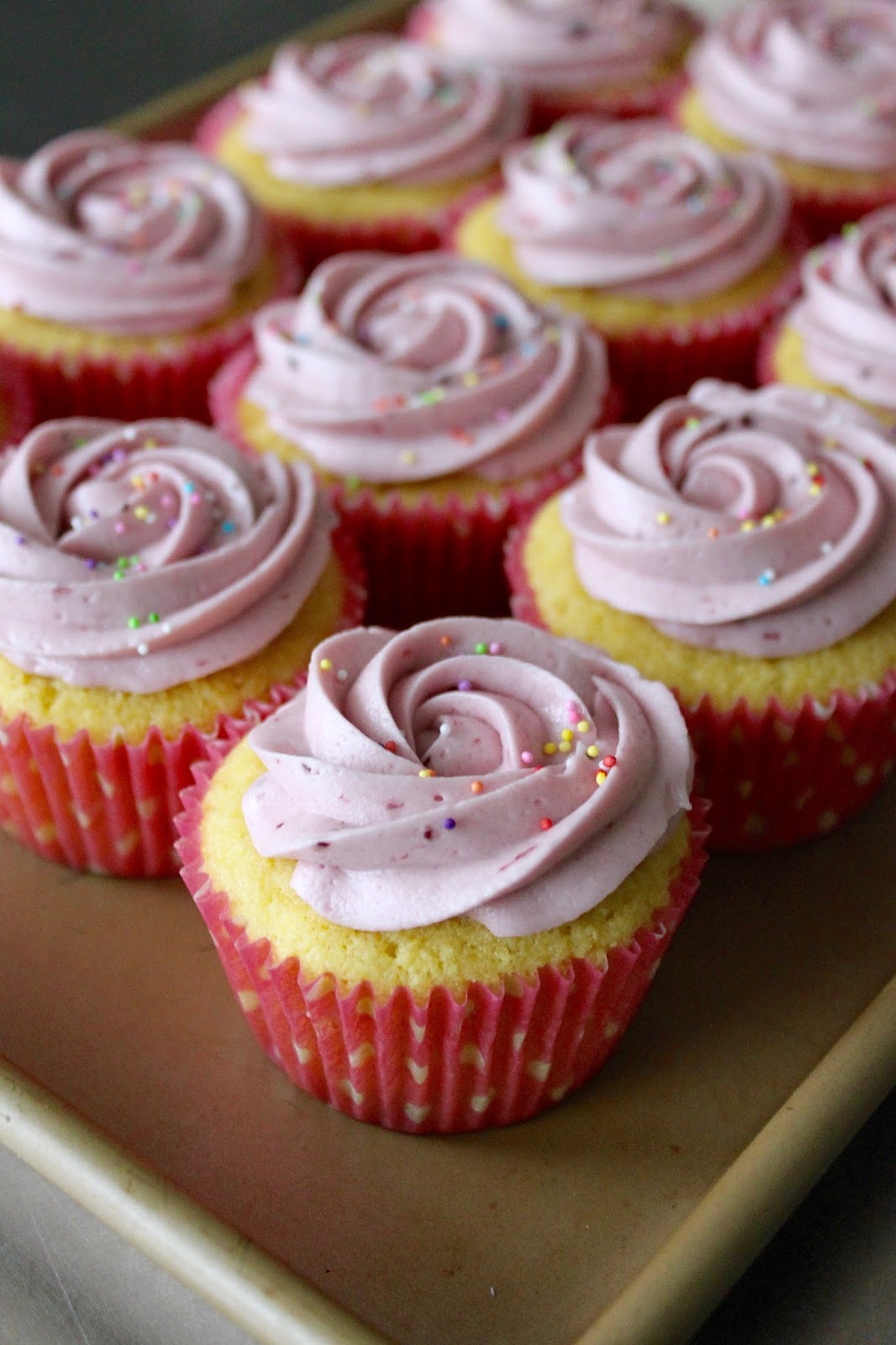 Baked Perfection Gluten Free Almond Coconut Cupcakes with Triple Berry