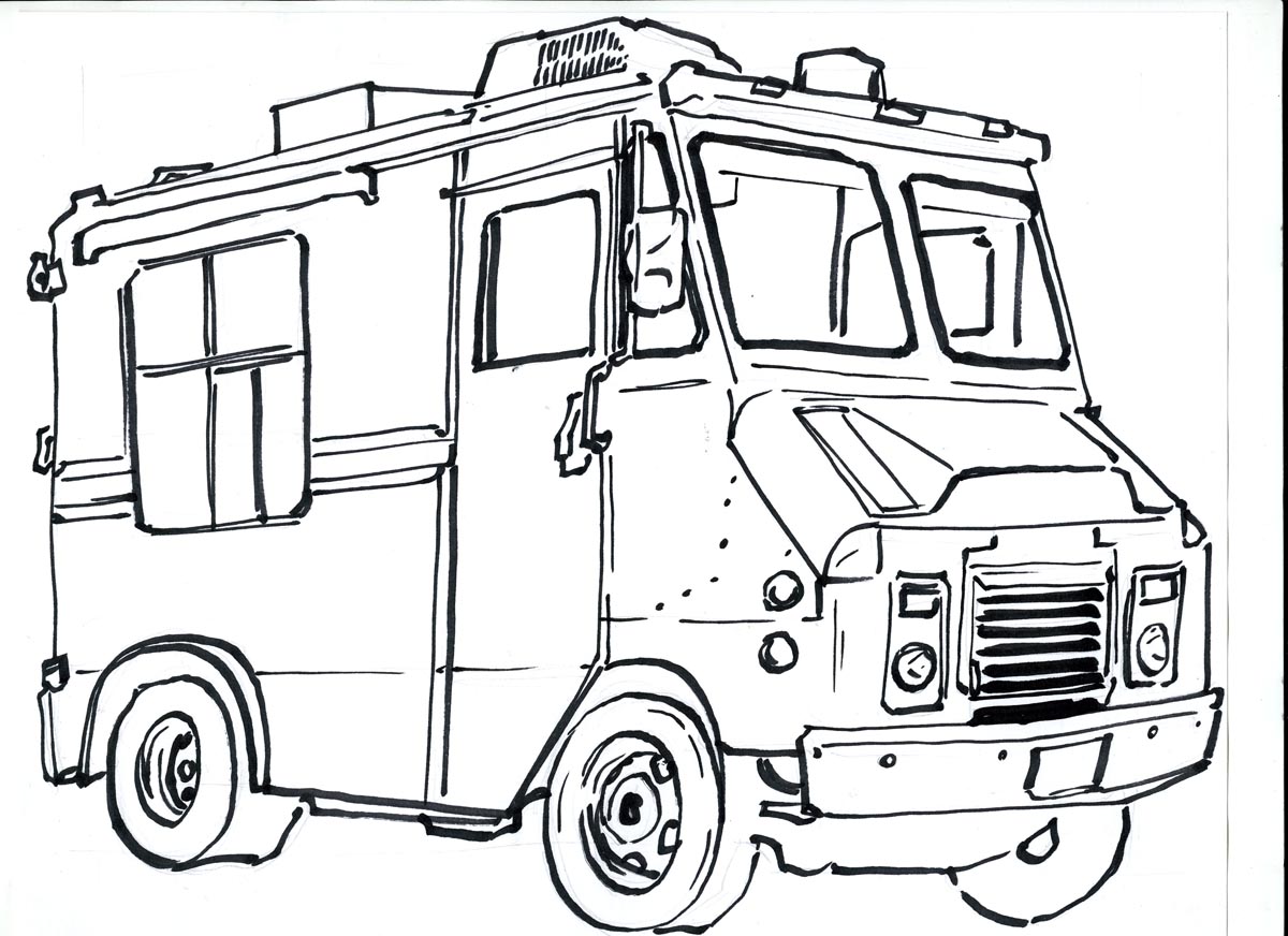 ice cream truck coloring pages - photo #20