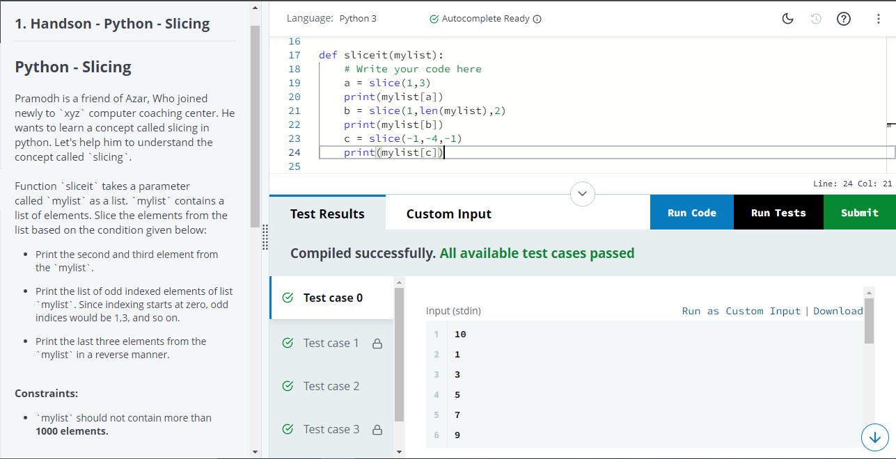 print("#To_The_Power_Of")