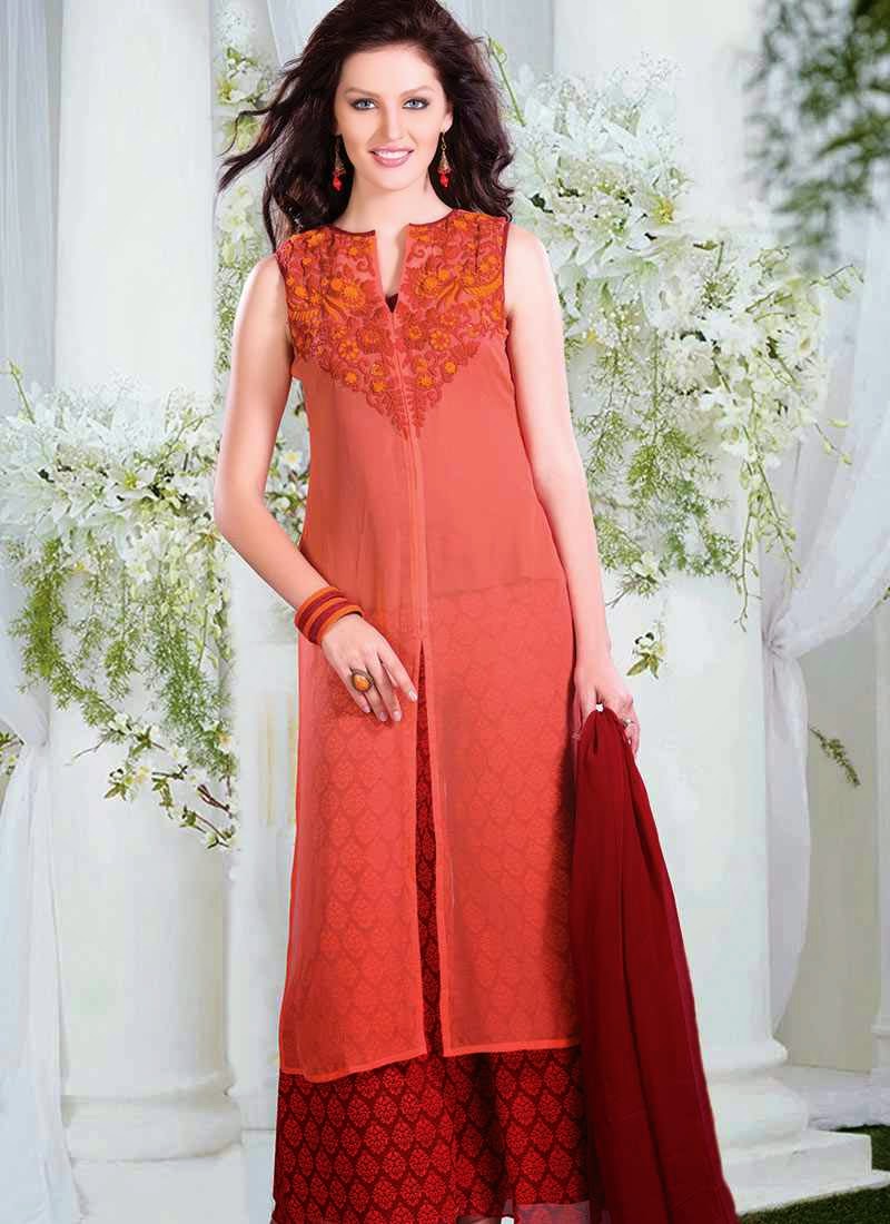Techno Net: Gorgeous Georgette Palazzo Suits