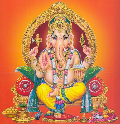 Picture of Hindu God Ganesha or Vinayagar