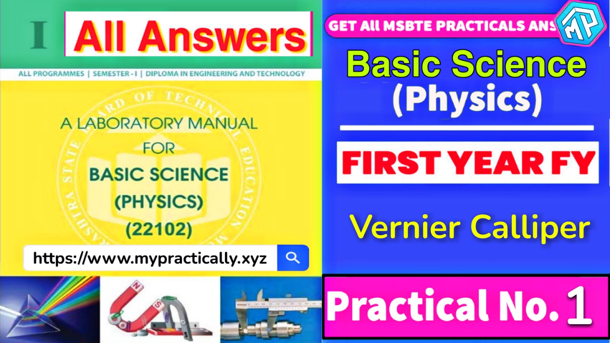 Vernier Caliper Physics Basic Science Practical No.1 First Year FY