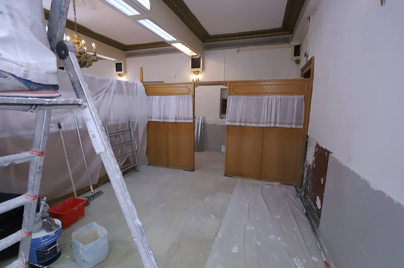 La Synagogue du Rabbi, au 17 rue des Rosiers, en plein travaux de